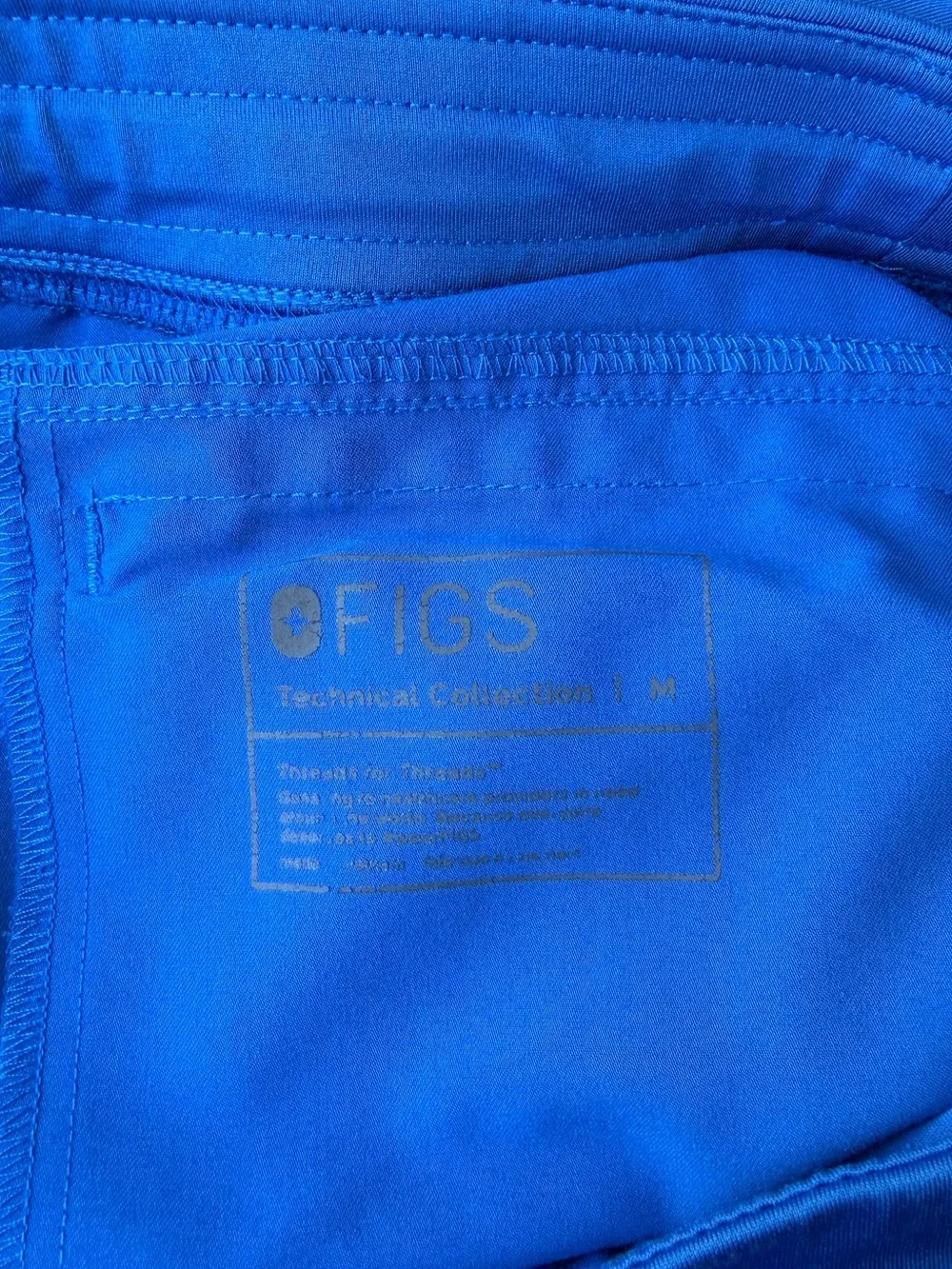 FIGS Axim Straight Leg Scrub Pants Men’s Medium Royal Blue Deep Royal Blue Lot 2